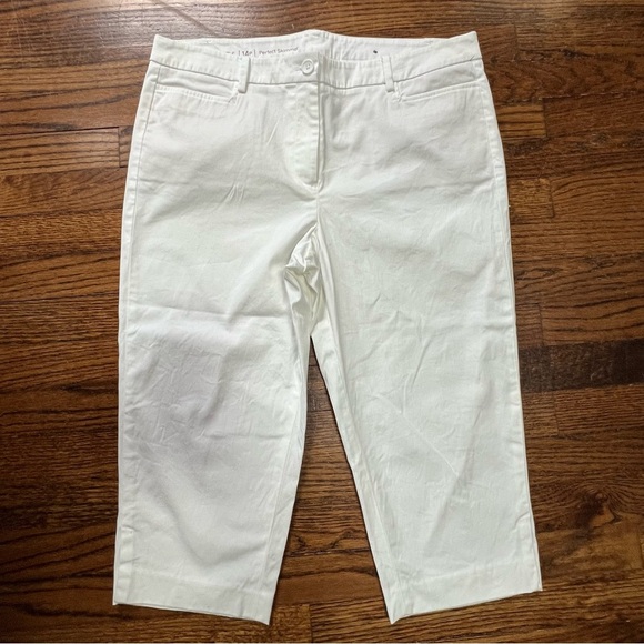 TALBOTS NWOT Perfect Skimmer size 14P color White slit in bottom - Picture 3 of 10